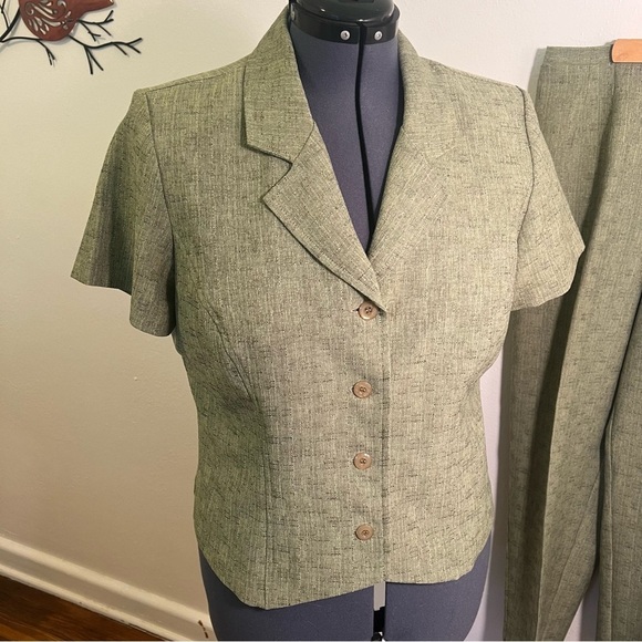 Vintage Sag Harbor Pant & Skirt Set Green 16P - Picture 2 of 16